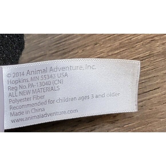 2014 Animal Adventure Black Valentine Gorilla Monkey Plush Stuffed Animal 14" - Picture 12 of 13